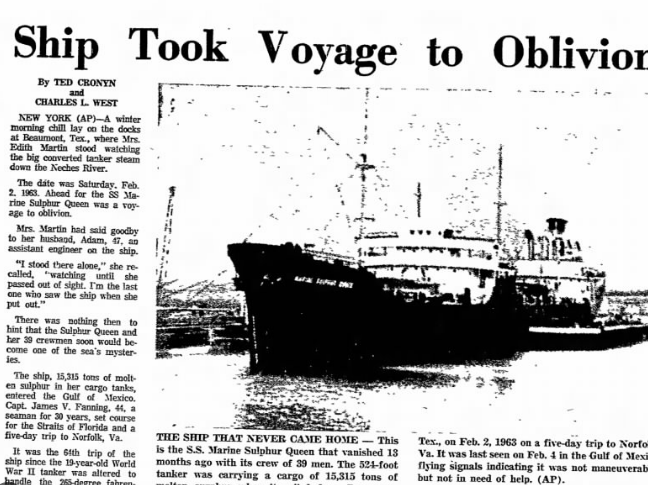 Le SS Marine Sulphur Queen