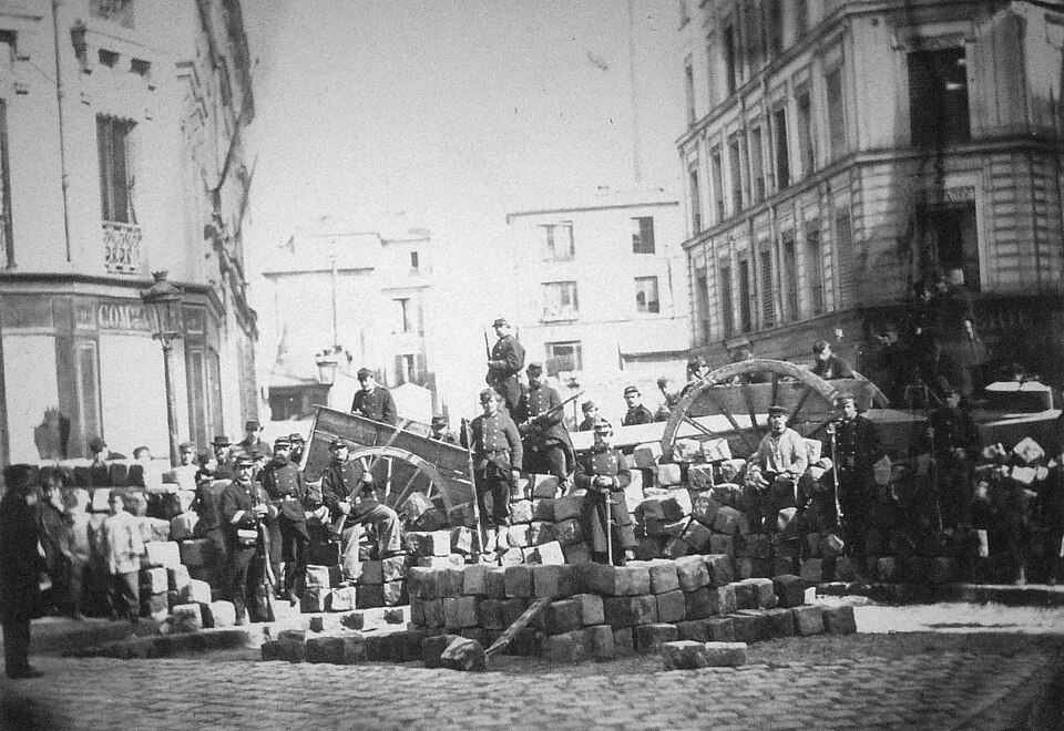 Barricade au Passage Raoul aujourd'hui rue Bréguet (coté Richard-Lenoir) - Musée Carnavalet