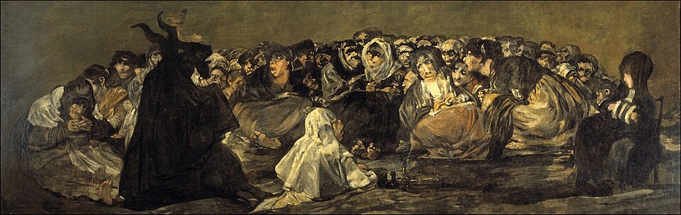 Peinture El aquelarre de Francisco de Goya