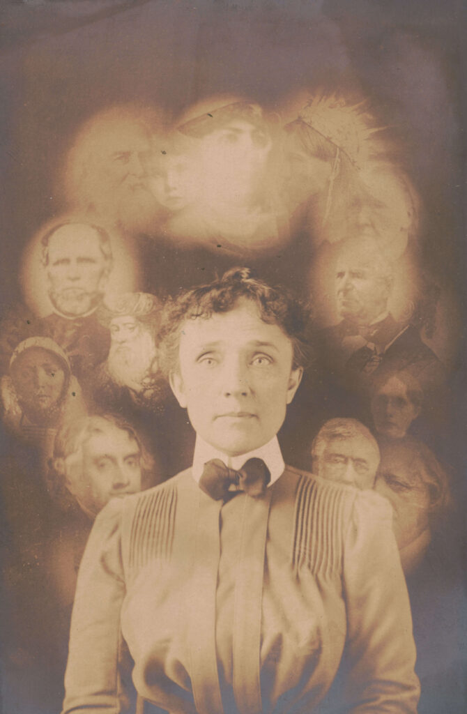Photographie spirite réalisée par John K. Hallowell, 1901